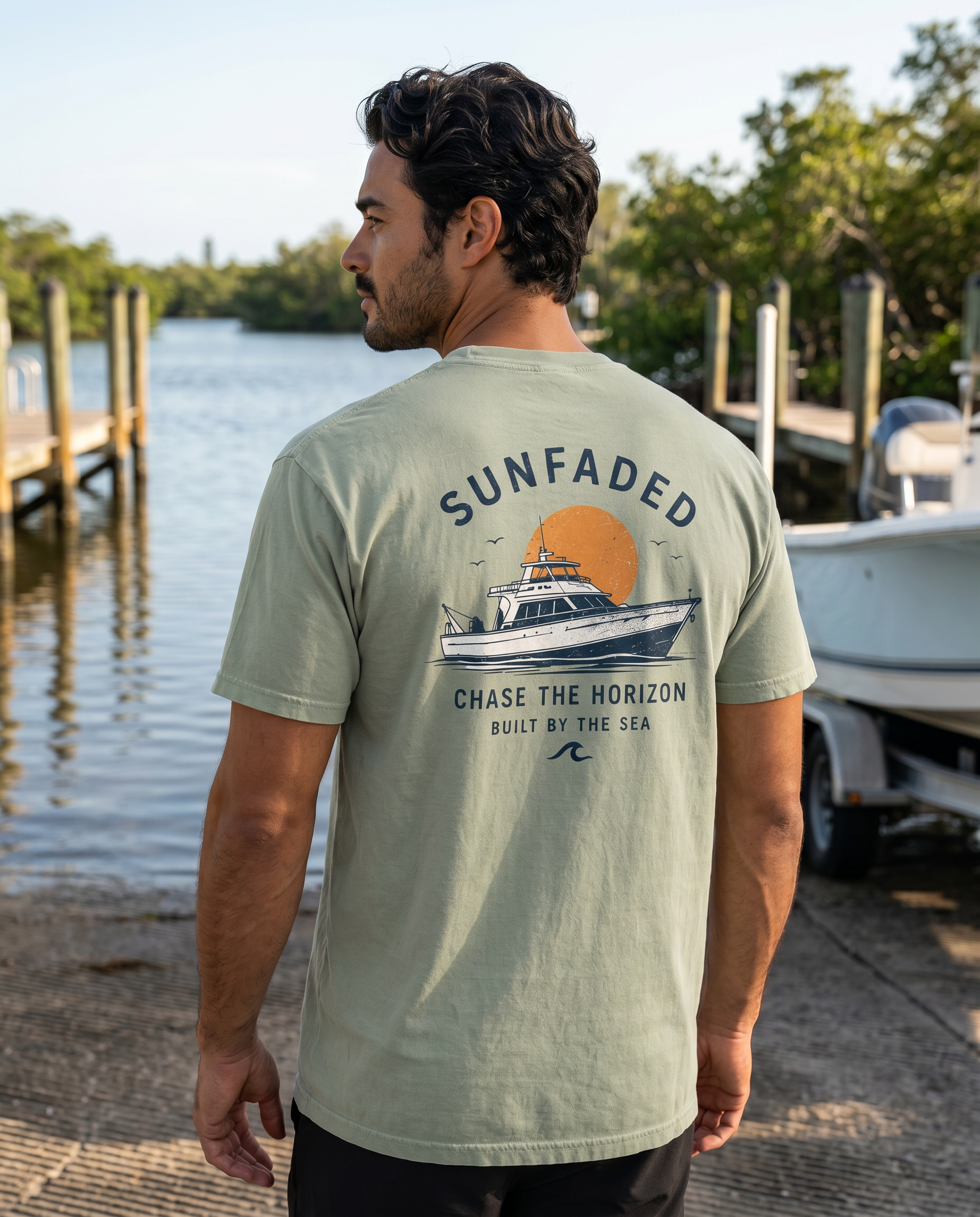 Chase the Horizon Shirt | Vintage Coastal Graphic Tee | Retro Beach T-Shirt | Ocean Lover Gift | Comfort Colors Tee