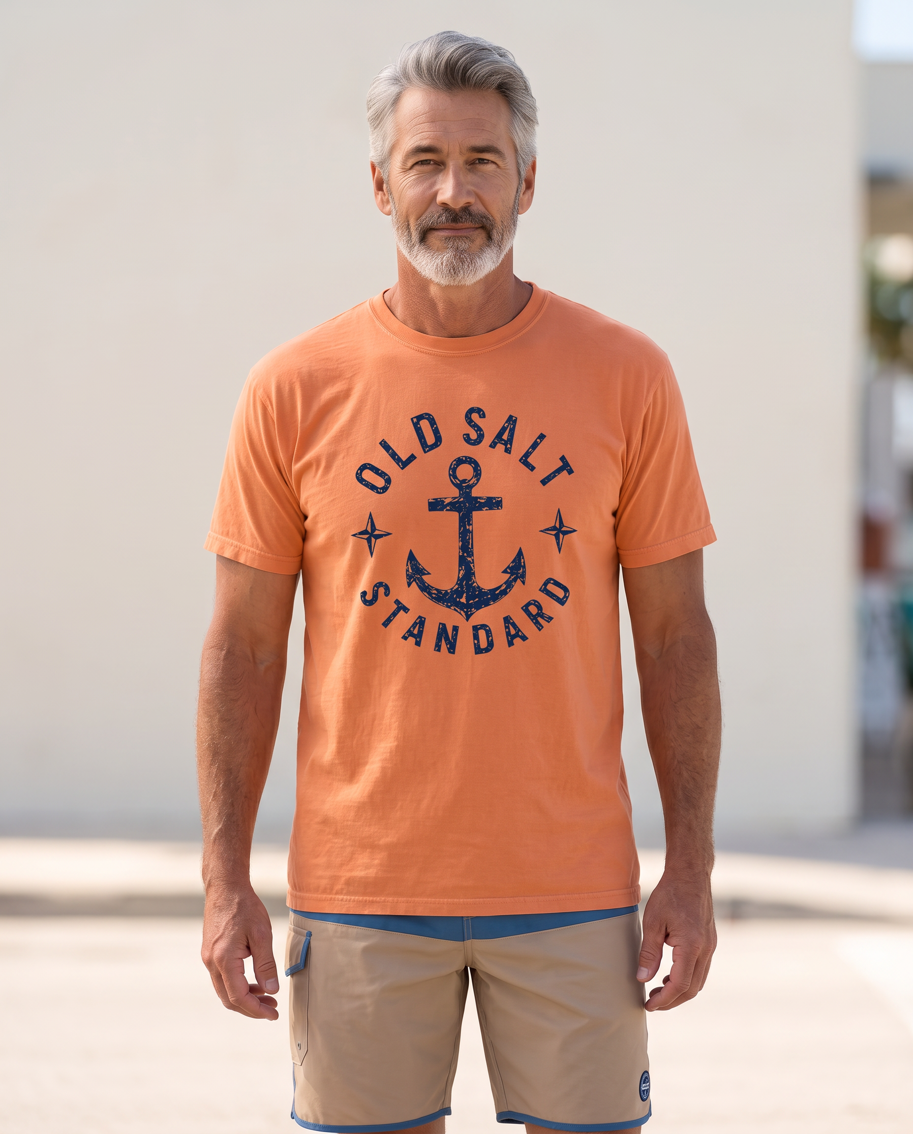Vintage Coastal Graphic Tee | Old Salt Standard - Dark | Retro Beach T-Shirt | Ocean Lover Gift | Comfort Colors Tee