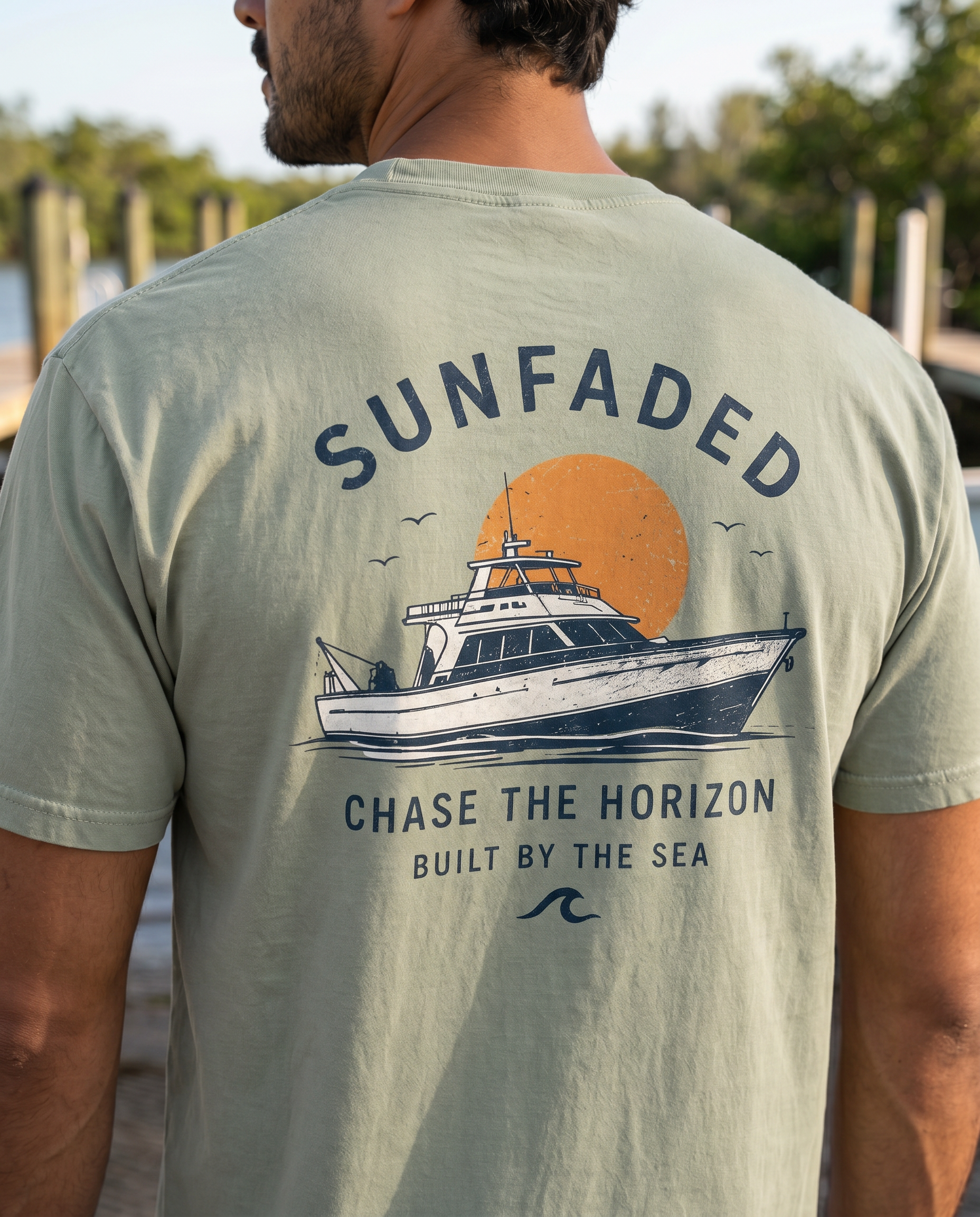 Chase the Horizon Shirt | Vintage Coastal Graphic Tee | Retro Beach T-Shirt | Ocean Lover Gift | Comfort Colors Tee