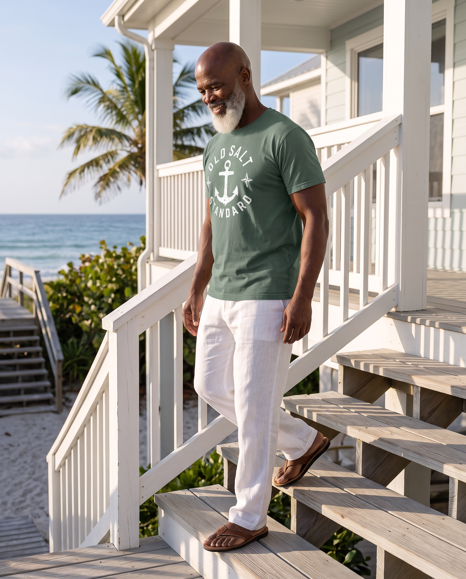 Vintage Coastal Graphic Tee | Old Salt Standard - Light | Retro Beach T-Shirt | Ocean Lover Gift | Comfort Colors Tee