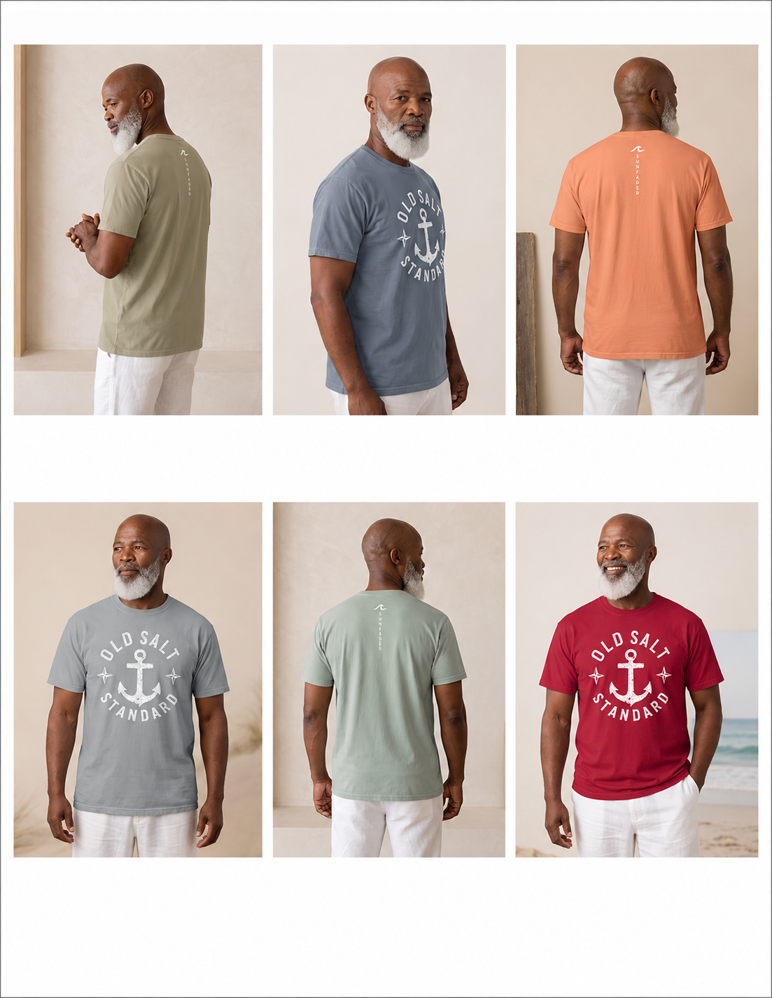 Vintage Coastal Graphic Tee | Old Salt Standard - Light | Retro Beach T-Shirt | Ocean Lover Gift | Comfort Colors Tee