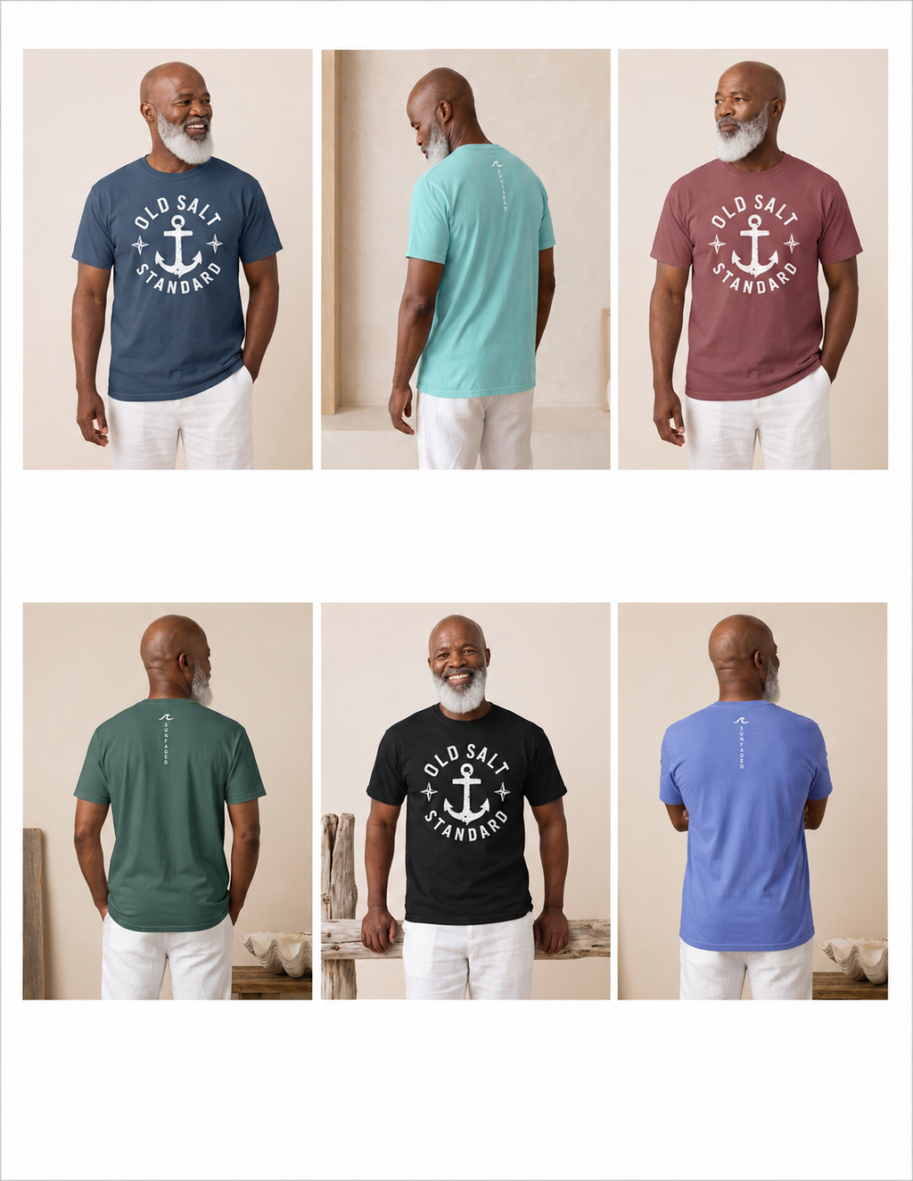 Vintage Coastal Graphic Tee | Old Salt Standard - Light | Retro Beach T-Shirt | Ocean Lover Gift | Comfort Colors Tee