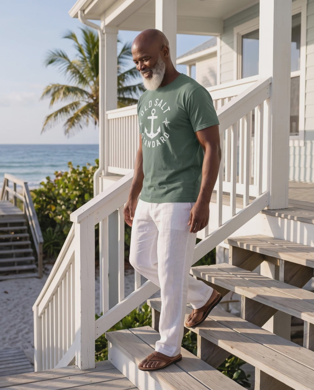 Vintage Coastal Graphic Tee | Old Salt Standard - Light | Retro Beach T-Shirt | Ocean Lover Gift | Comfort Colors Tee